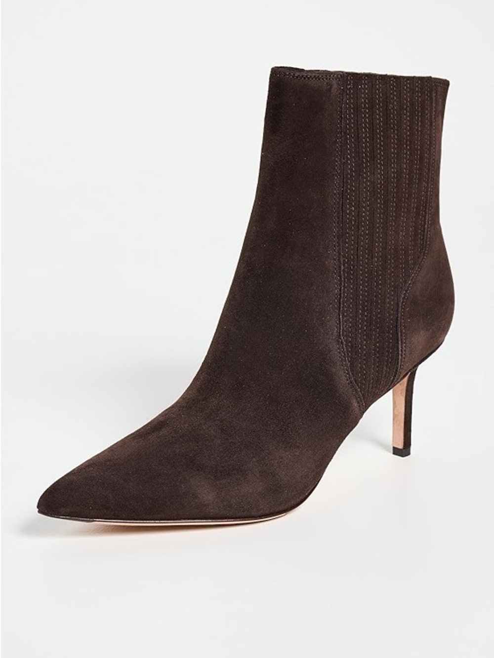Veronica Beard 70mm Lisa Brown Suede stiletto ankle booties size 8.5